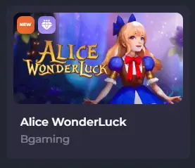Alice WonderLuck Spinago Pokies