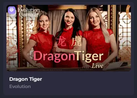Dragon Tiger at Spinago Casino Live
