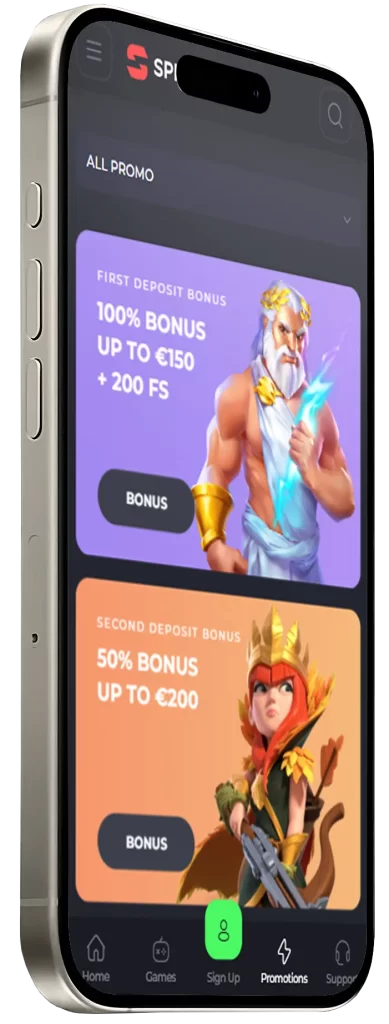 Bonuses on Spinago Mobile