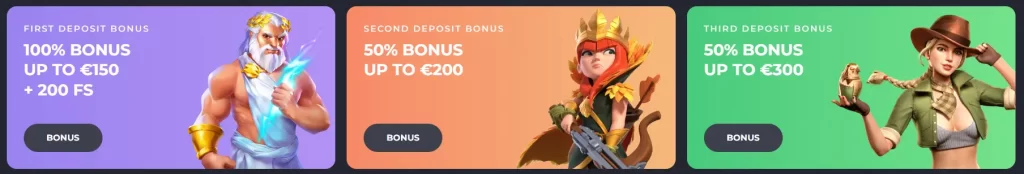 Welcome Deposit Bonuses