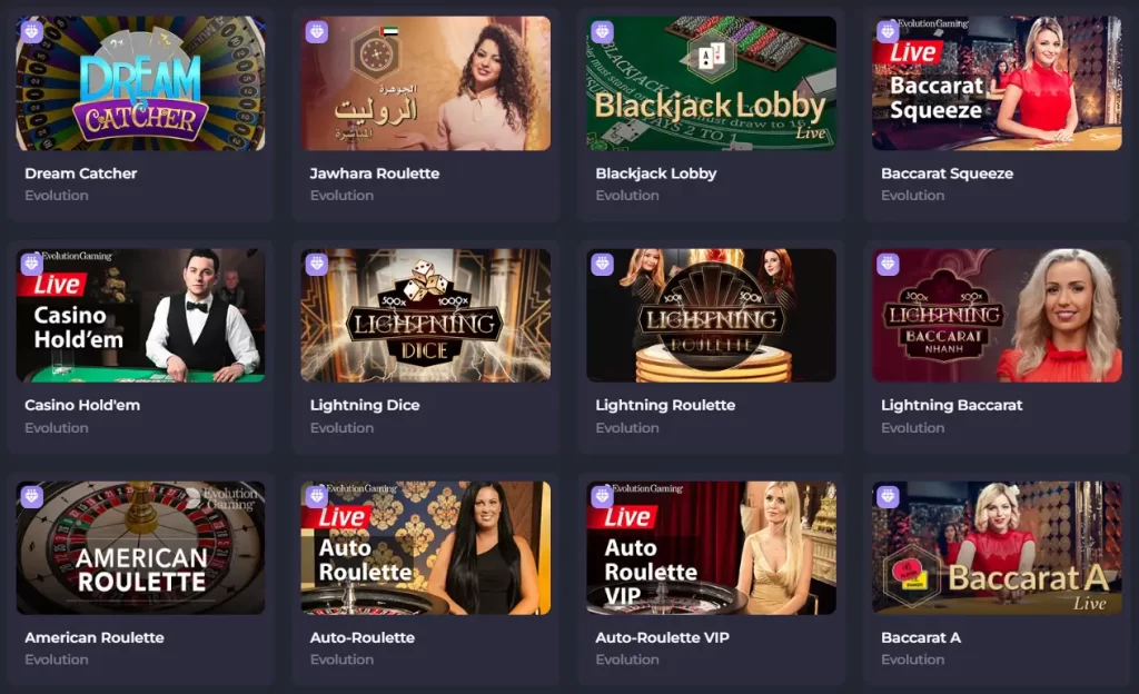 Spinago Live Casino
